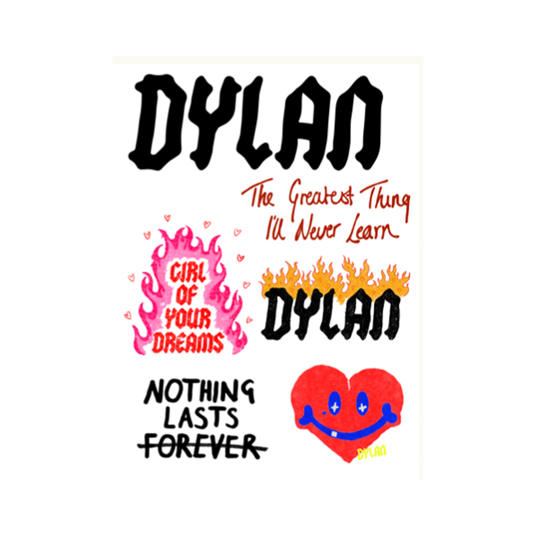 Dylan - Dylan Sticker Sheet